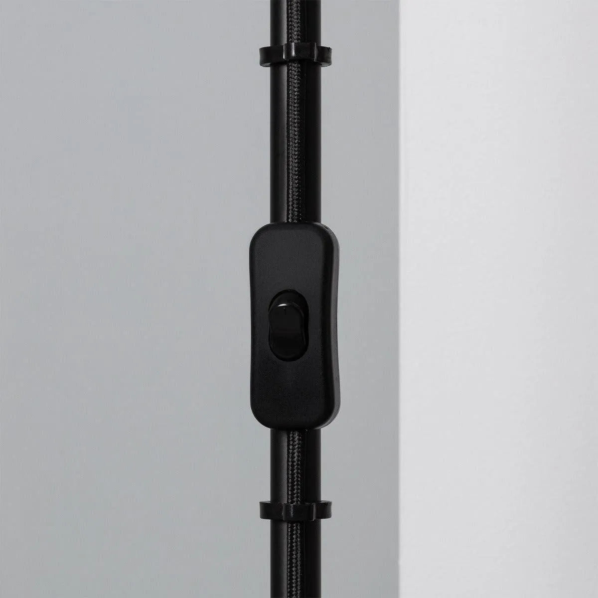 Staande lamp 'Lux' zwart leeslamp E27 fitting modern verstelbaar 143cm - FOIR