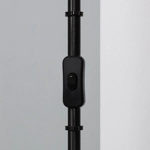 Staande lamp 'Lux' zwart leeslamp E27 fitting modern verstelbaar 143cm - FOIR