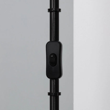 Staande lamp 'Lux' zwart leeslamp E27 fitting modern verstelbaar 143cm - FOIR