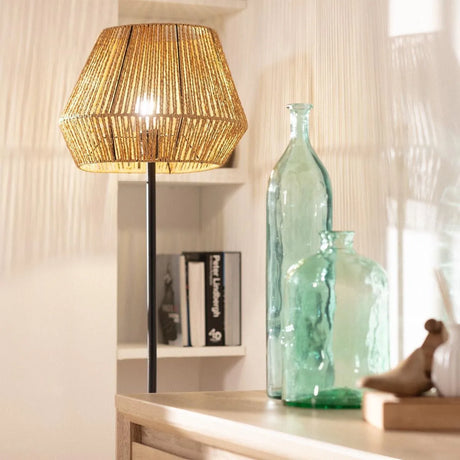 touwlamp met schakelaar zwart staande lamp 