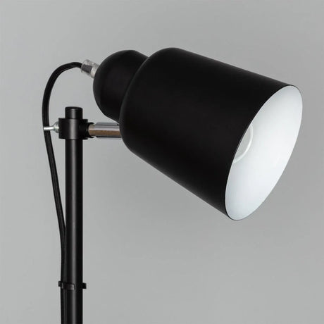 Staande lamp 'Lux' zwart leeslamp E27 fitting modern verstelbaar 143cm - FOIR