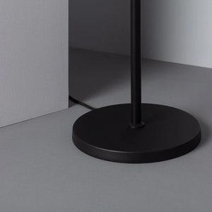Staande lamp zwart glazen bollen modern doorzichtig