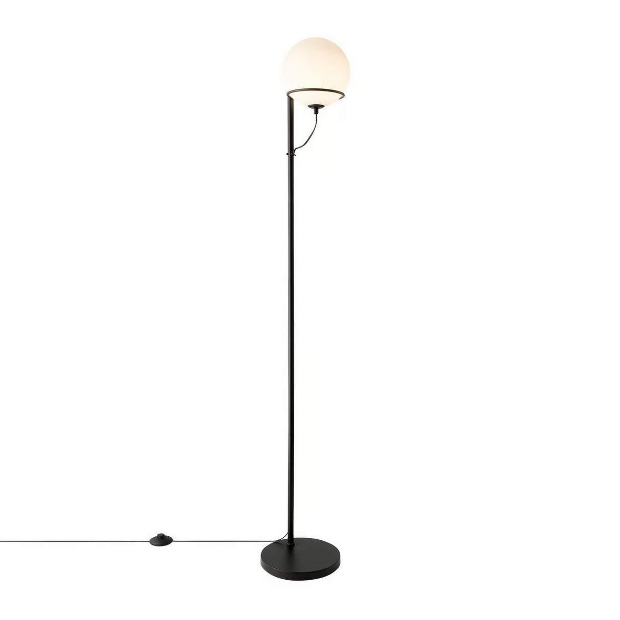 Staande lamp glas Wilson opaal glas 159 cm
