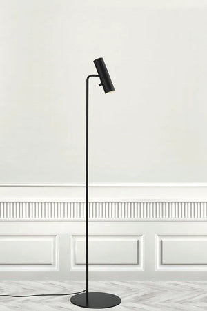 Moderne staande lamp zwart Nordlux met GU10 fitting en schakelaar draaibaar