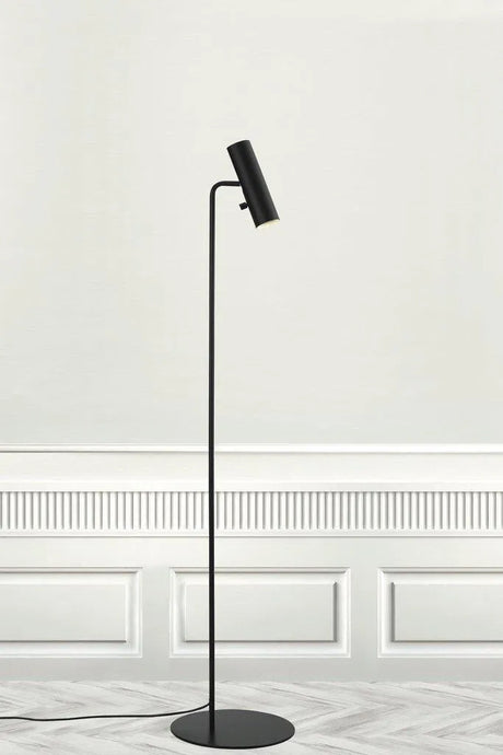 Moderne staande lamp zwart Nordlux met GU10 fitting en schakelaar draaibaar