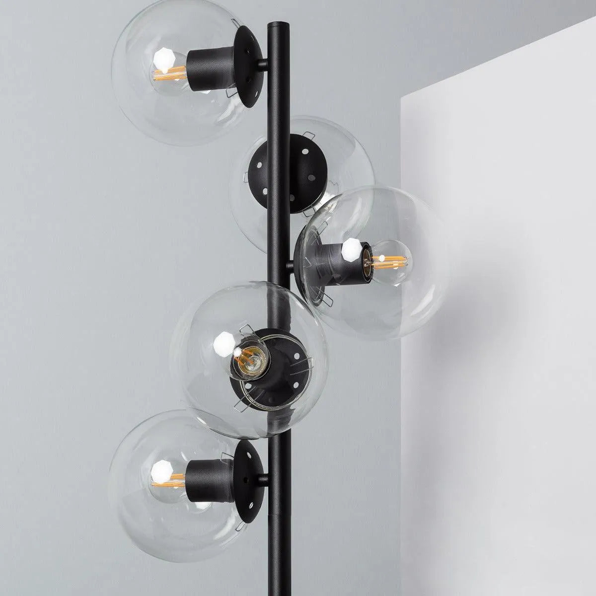 glazen lamp staand glazen fittingen 149cm