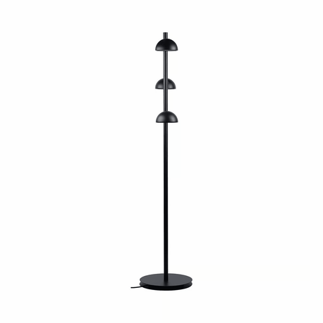 Staande leeslamp 3 kappen Nomi e14 zwart metaal 142 cm - FOIR
