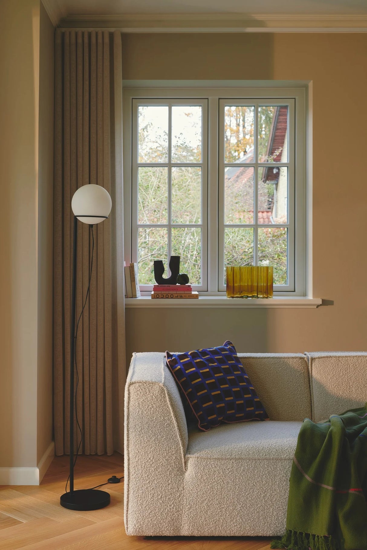 Staande lamp glas Wilson opaal glas 159 cm