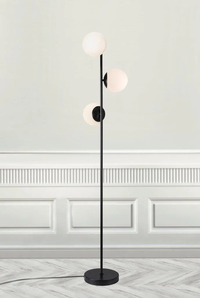 Vloerlamp e14 fitting opaal glas led lamp