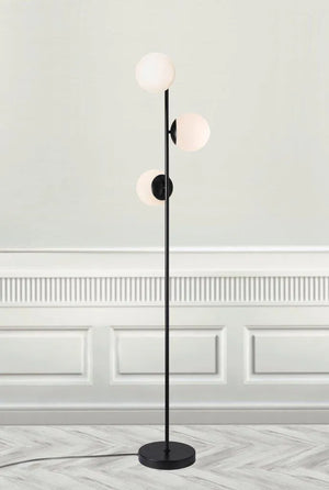 Vloerlamp e14 fitting opaal glas led lamp
