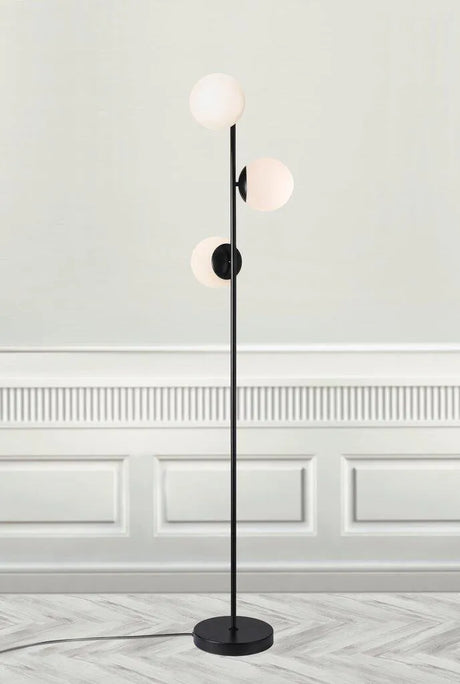 Vloerlamp e14 fitting opaal glas led lamp