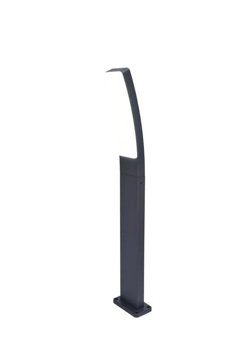 Moderne staande lamp LED lichtbron opaal kunststof aluminium