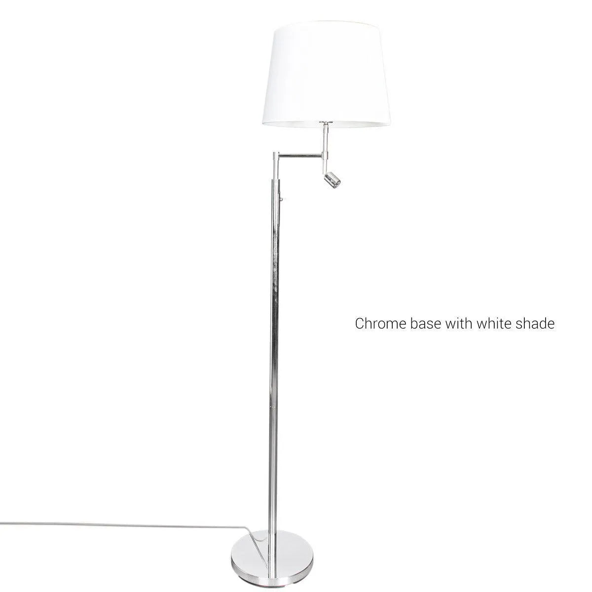 Chrome led lamp e27 fitting leeslamp verstelbaar