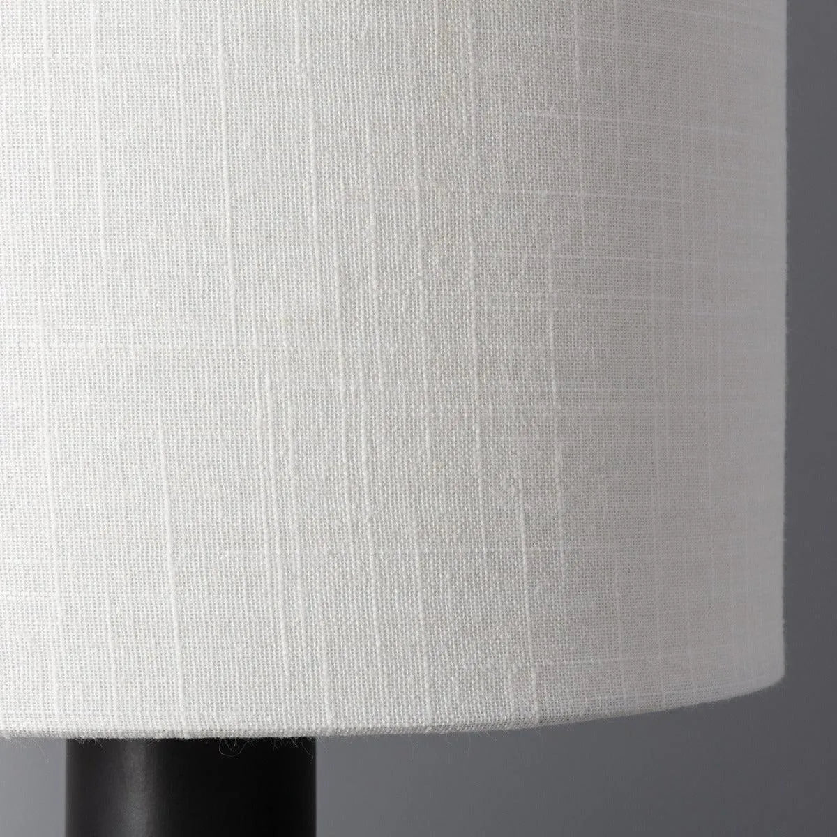Design tafellamp e27 fitting vaas zwart met stoffen kap