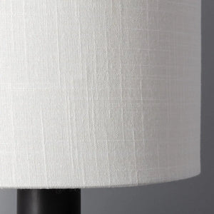 Design tafellamp e27 fitting vaas zwart met stoffen kap