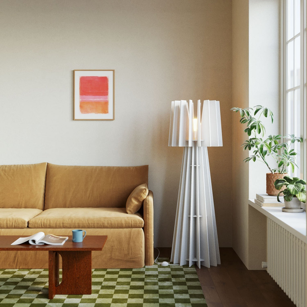 Vloerlamp geluidsreductie Recycled Shine e27 sound proofing 150 cm
