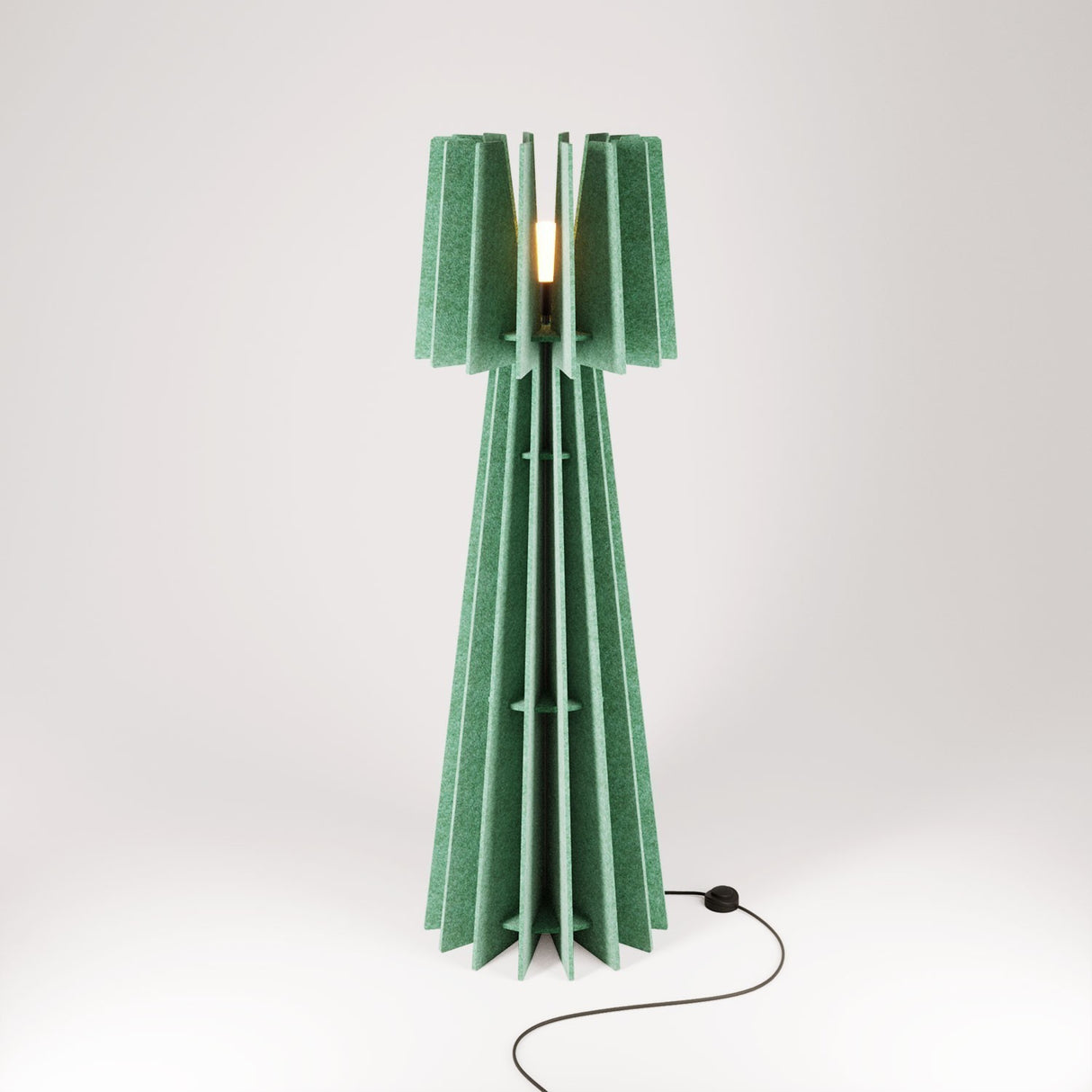 Vloerlamp geluidsreductie Recycled Shine e27 sound proofing 150 cm