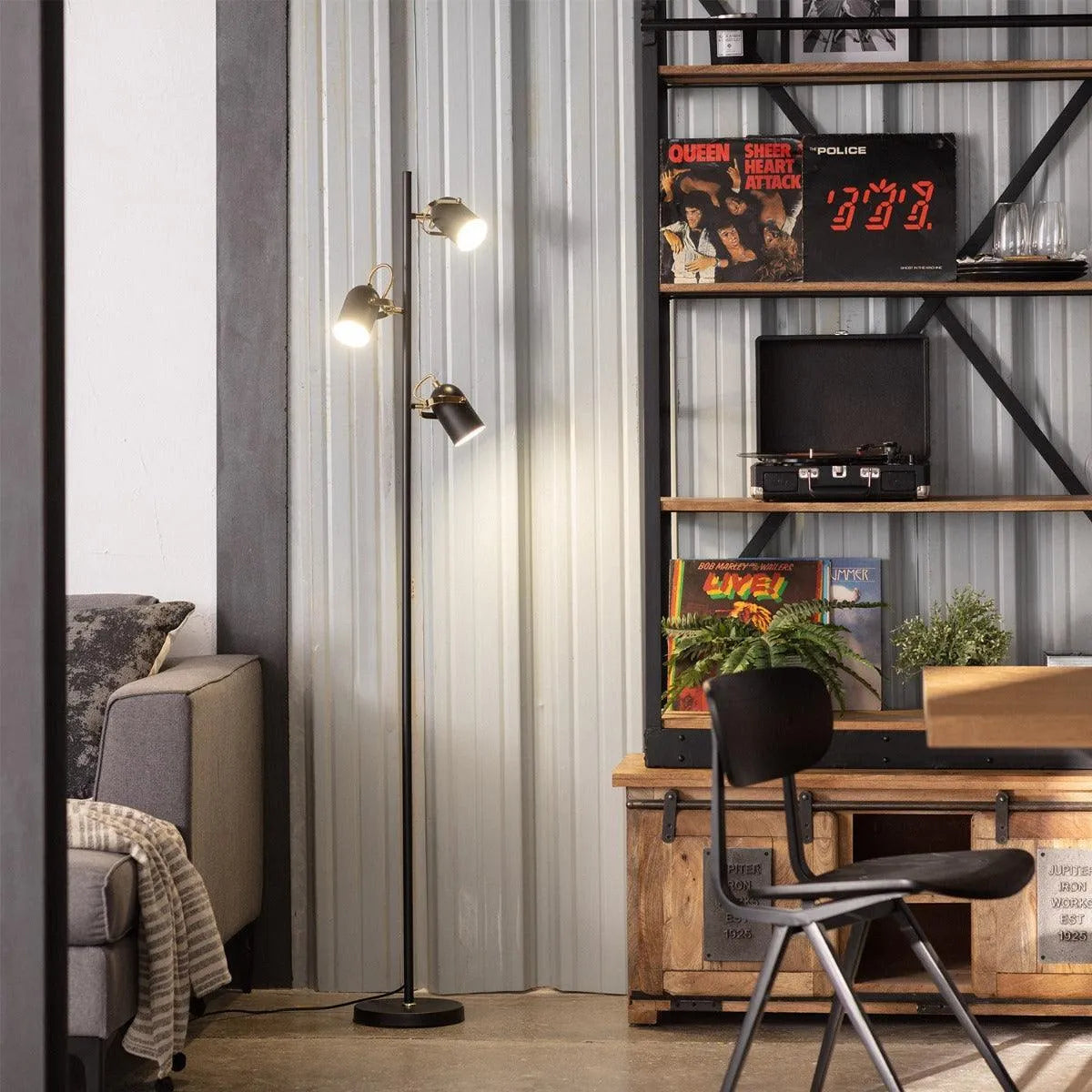 Staande lamp modern led lamp e14 fitting messing goud