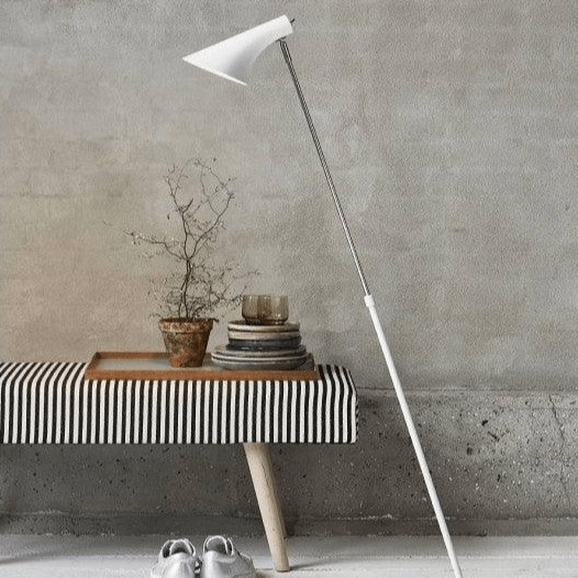 Vloerlamp wit staande lamp 'Vanila' Nordlux E14 fitting 129cm - FOIR