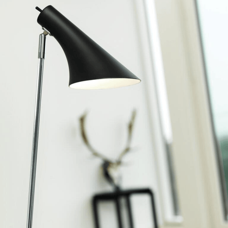 Lamp zwart Nordlux 'Vanila' vloerlamp E14 fitting 129cm - FOIR
