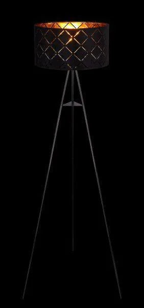 Staande Sunna driepoot lamp zwart goud globo lighting