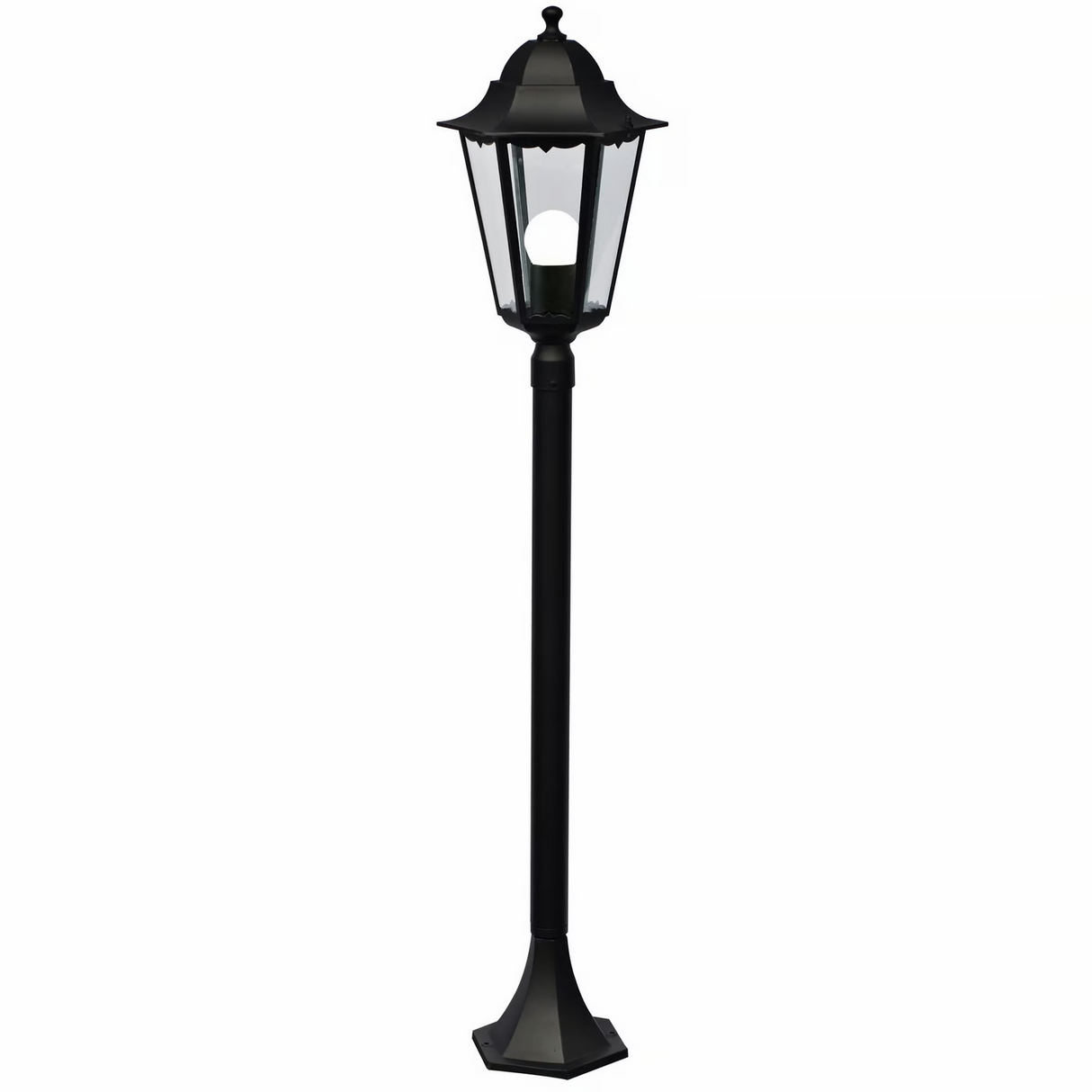 Staande buitenlamp Metaal Zwart klassiek Cardiff 100 cm