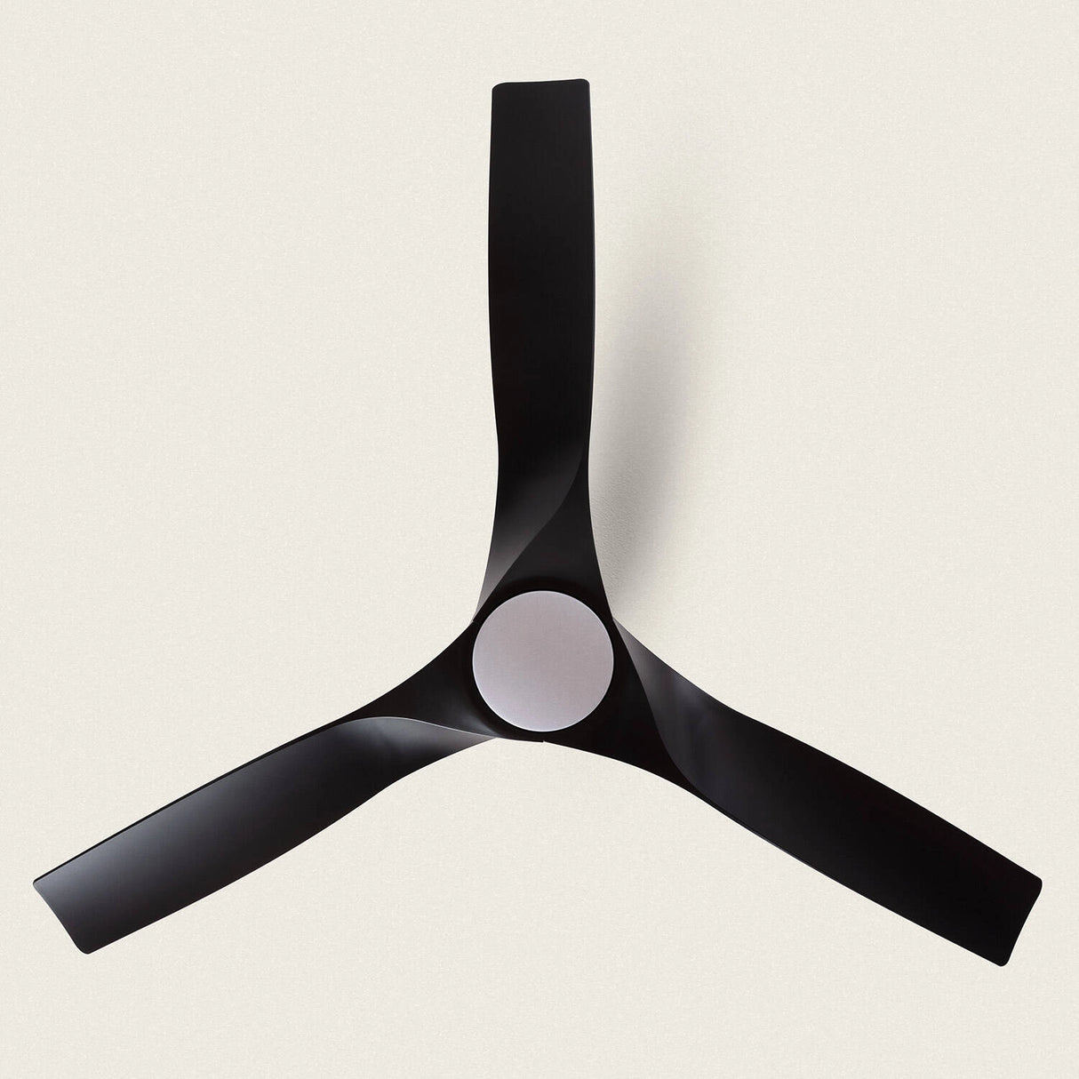 Plafondventilator Zwart EGEN led stil rond led 132cm
