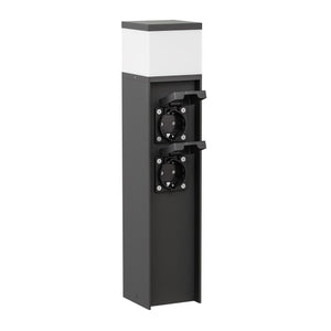 Staande buitenlamp met stopcontact buiten G9 2x EU 39 cm