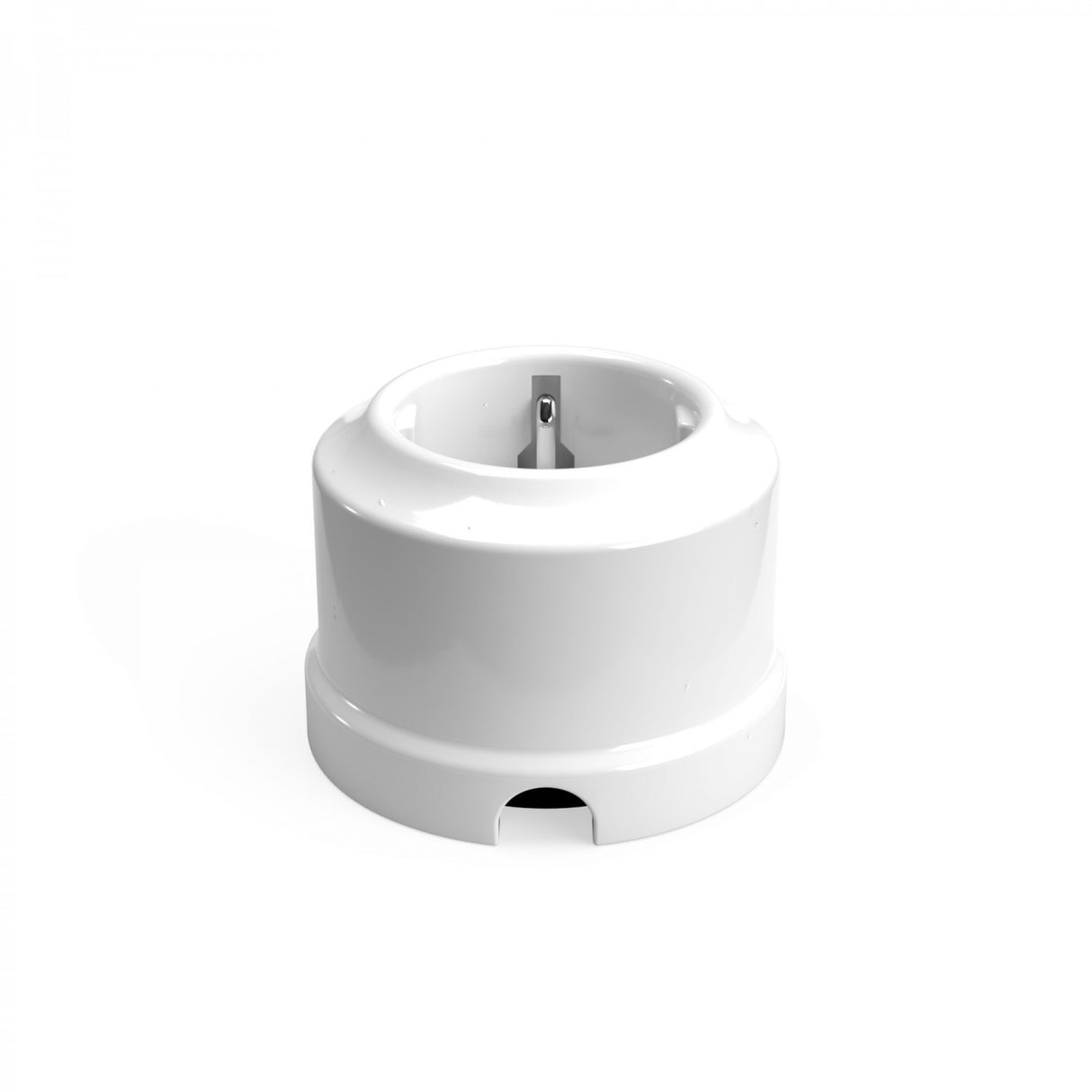 Porselein stopcontact EU geaard rond