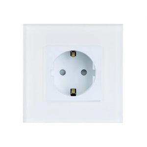 wit stopcontact Eu glas