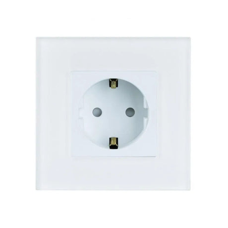 wit stopcontact Eu glas