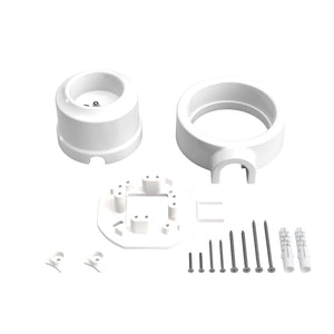 Porselein stopcontact opbouw rond voor 20mm buis
