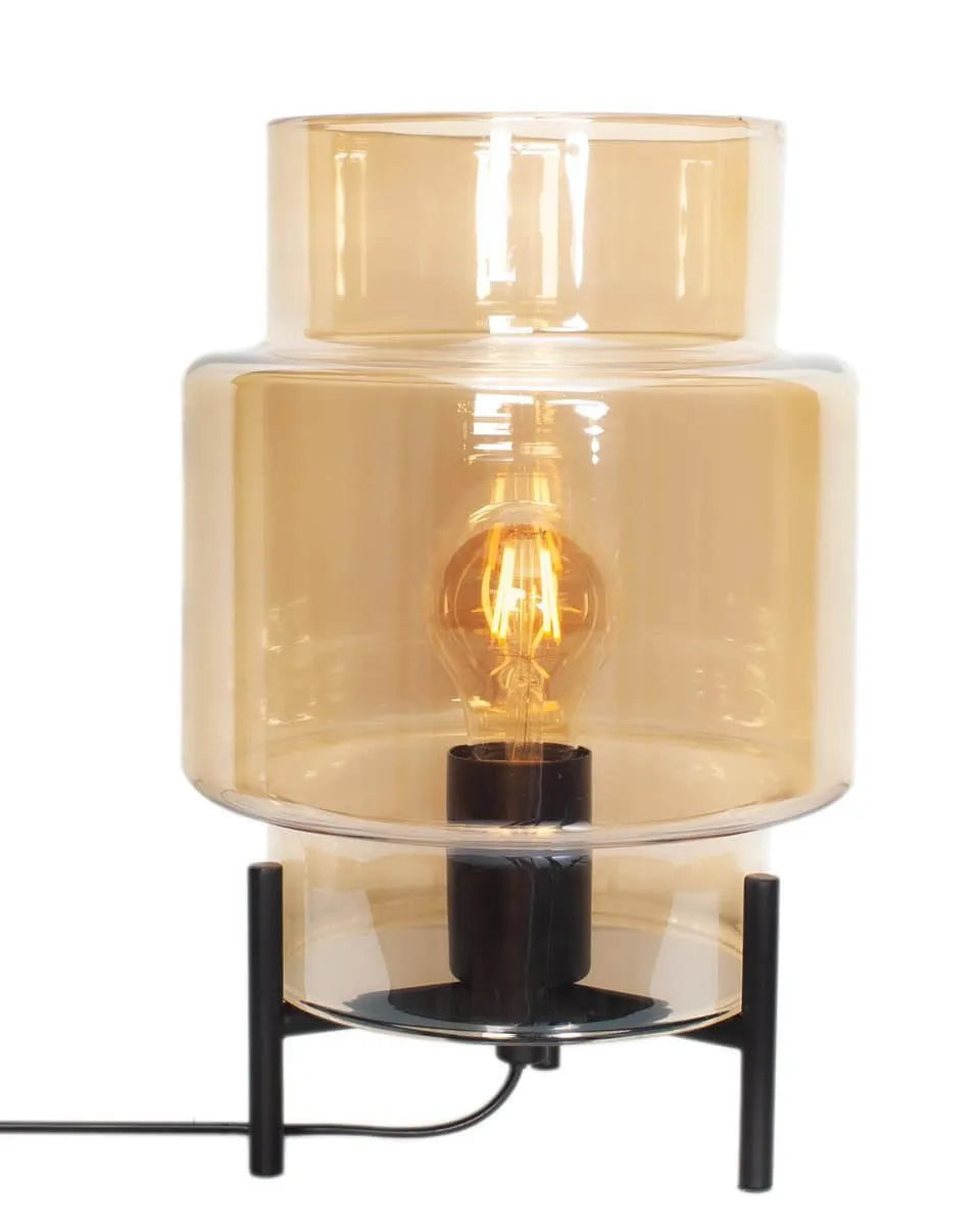 Kleine tafellamp amberglazen kap by rydens designverlichting 7391741023315 4002330-5503