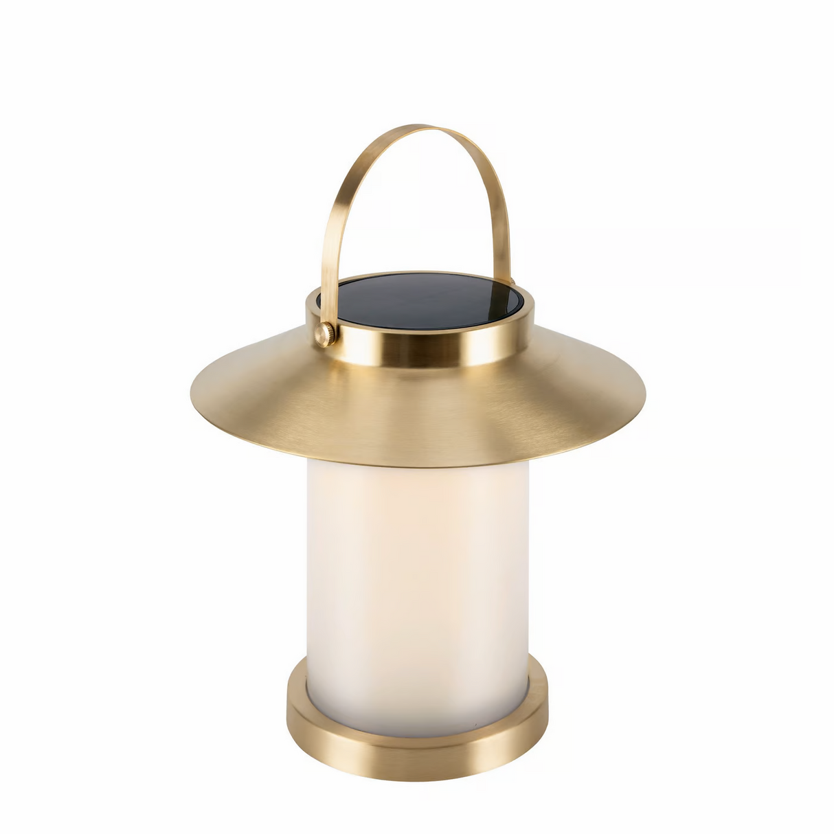Tafellamp messing Zonne energie en accu Temple oplaadbaar led 31 cm