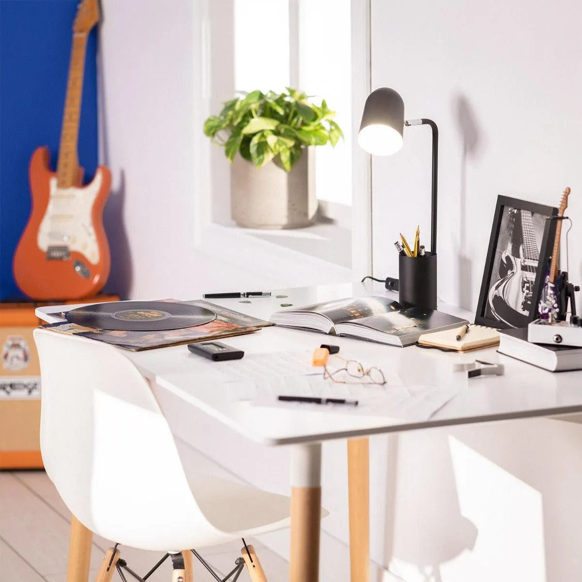 Bureaulamp zwart verstelbaar modern led lamp 