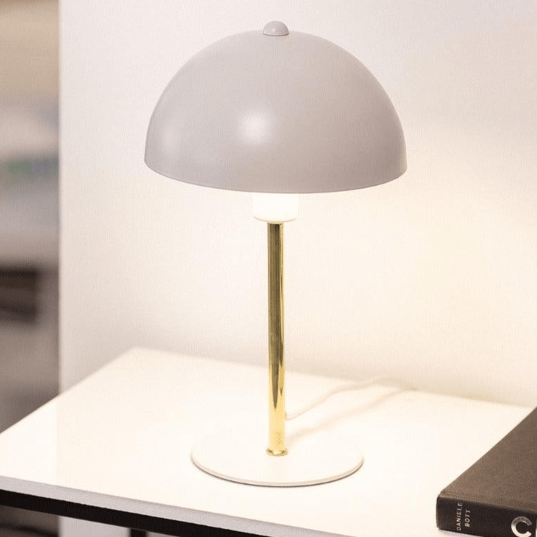 Tafellamp wit goud 'Wave' modern e14 fitting 300= Cmm - FOIR