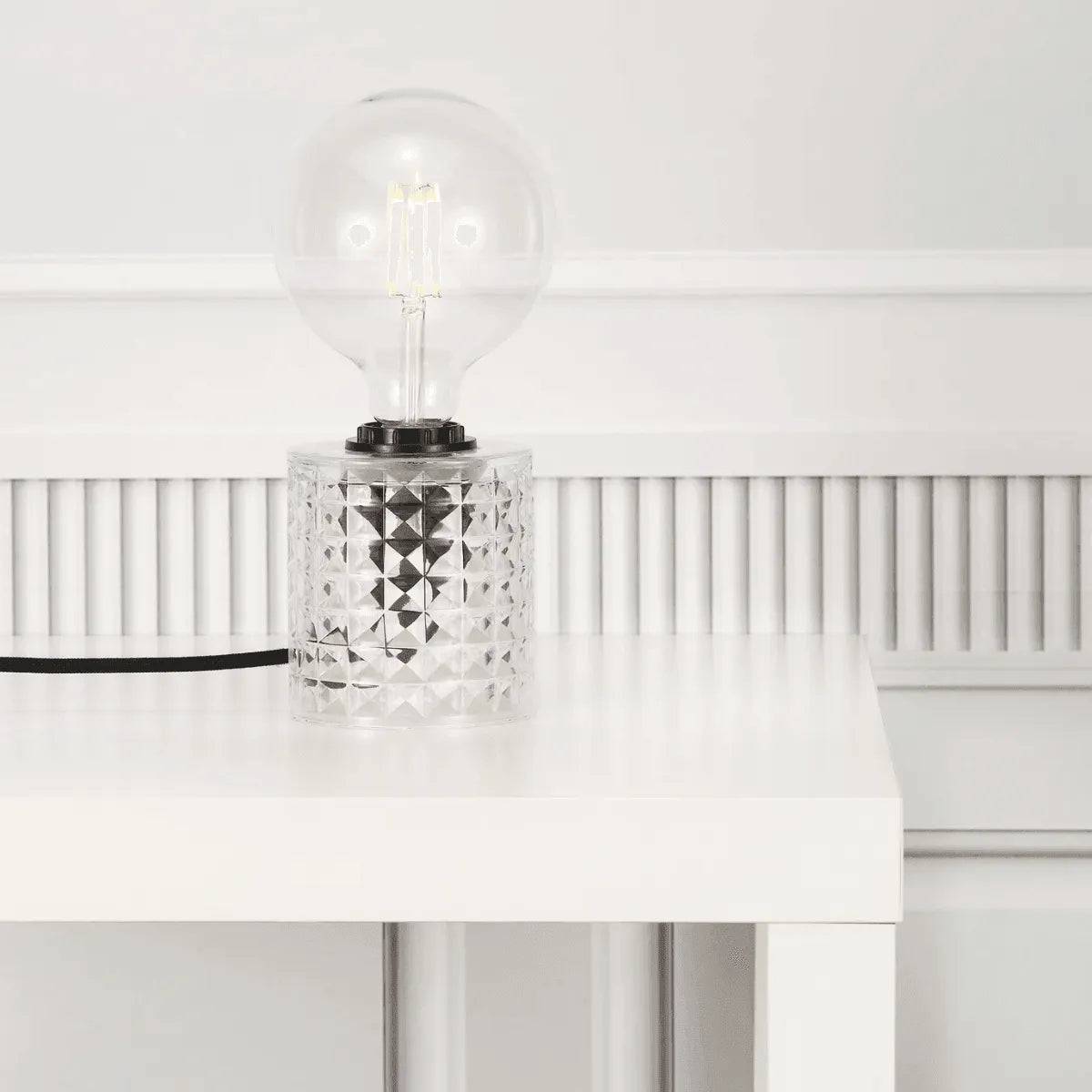 Tafellamp modern 'Hollywood' Nordlux E27 fitting helder glas - FOIR