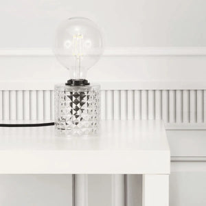 Tafellamp modern 'Hollywood' Nordlux E27 fitting helder glas - FOIR