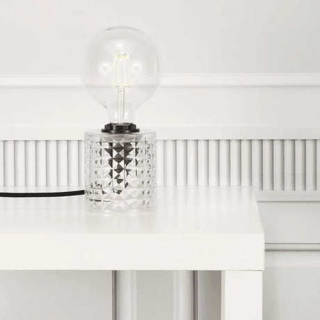 Tafellamp modern 'Hollywood' Nordlux E27 fitting helder glas - FOIR