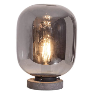 tafellamp metaal en glas met schakelaar en e27 fitting By Rydens Leola