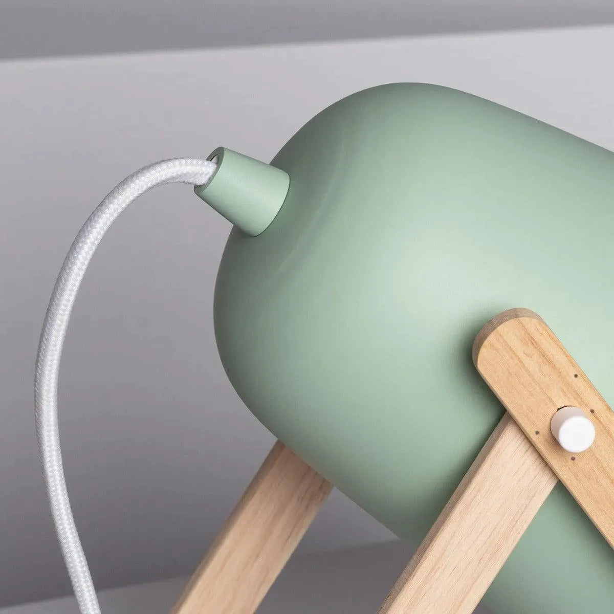 Groene tafellamp met stekker e14 fitting