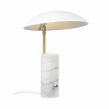 Tafellamp marmer wit 'Mademoiselles' gu10 goud wit 41 cm DFTP - FOIR