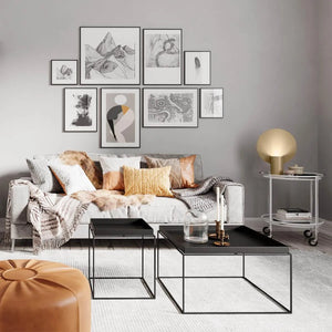 Grote gouden tafellamp met E27 fitting en schakelaar By Rydens Colby XL - FOIR
