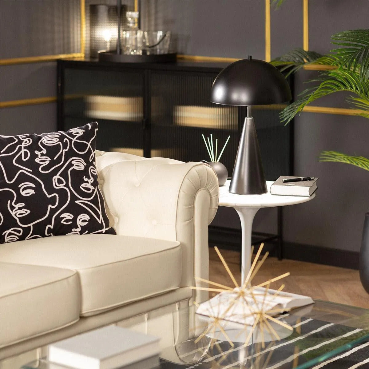 Tafellamp e27 fitting modern metaal led lamp