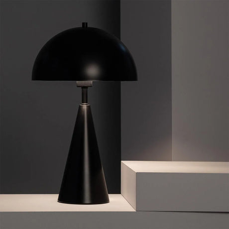 Tafellamp zwart modern led lamp met een hoogte van 520mm