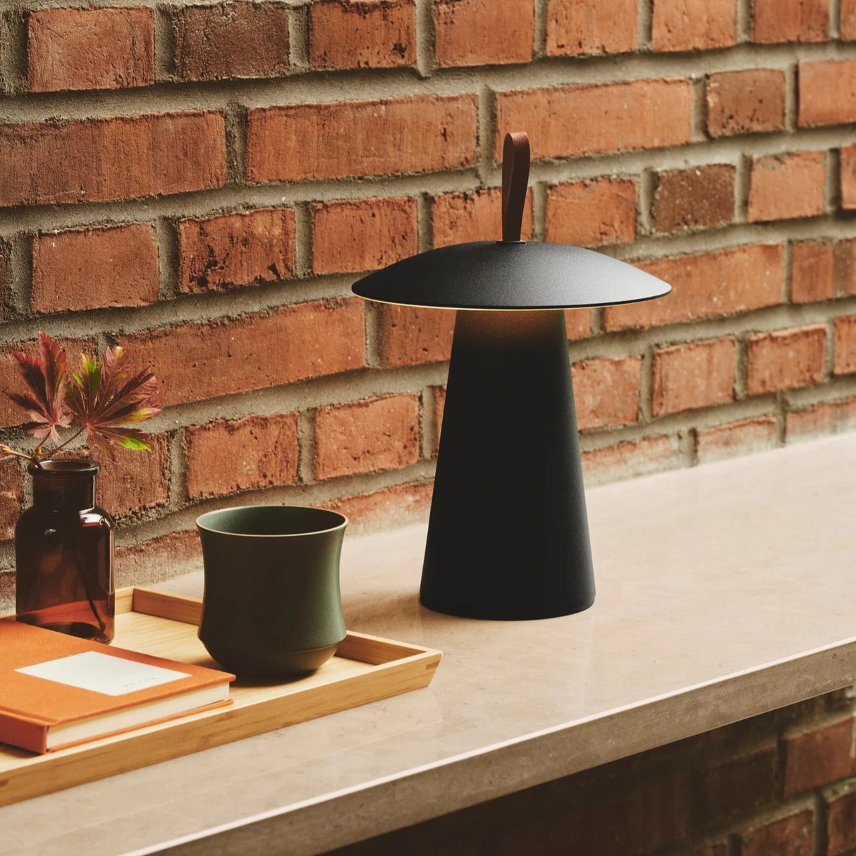 Tafellamp oplaadbaar Ara To-go Zwart