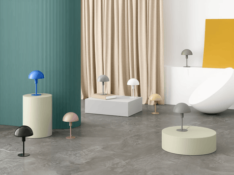 Tafellamp paars met schakelaar en E14 fitting Nordlux Ellen mini 25 cm - FOIR