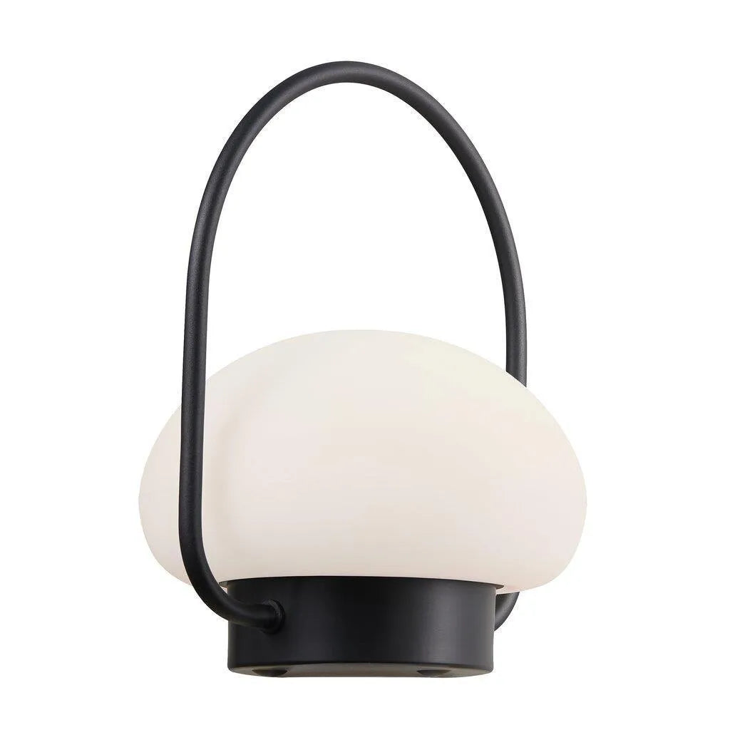 Nordlux 'Sponge' modern zwart tafellamp oplaadbaar 4.8 led IP65 - FOIR