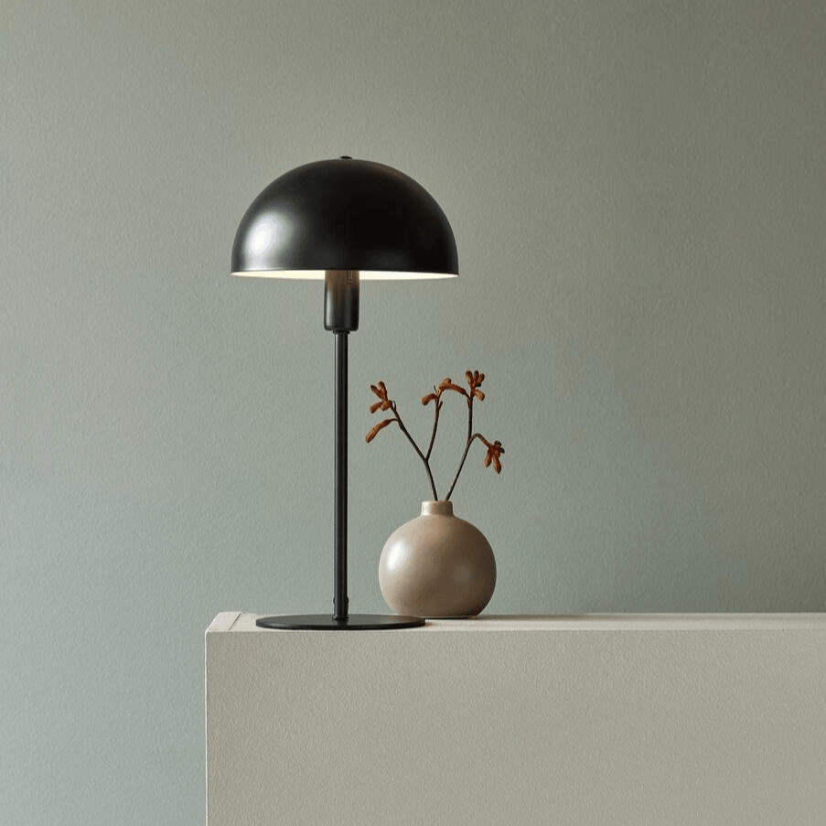 Tafellamp zwart Nordlux 'Ellen' modern E14 fitting 40 cm - FOIR