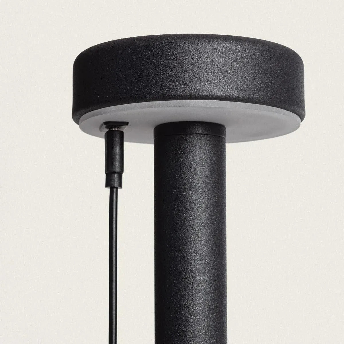 Oplaadbare tafellamp ingebouwde LED dimbaar 'Pam'-Zwart 30cm - FOIR